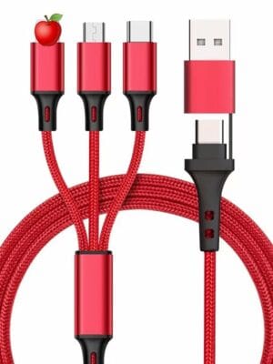 FlexCharge 3-in-1 Braided Charging Cable