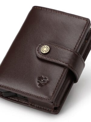 AutoVault RFID Leather Card Wallet