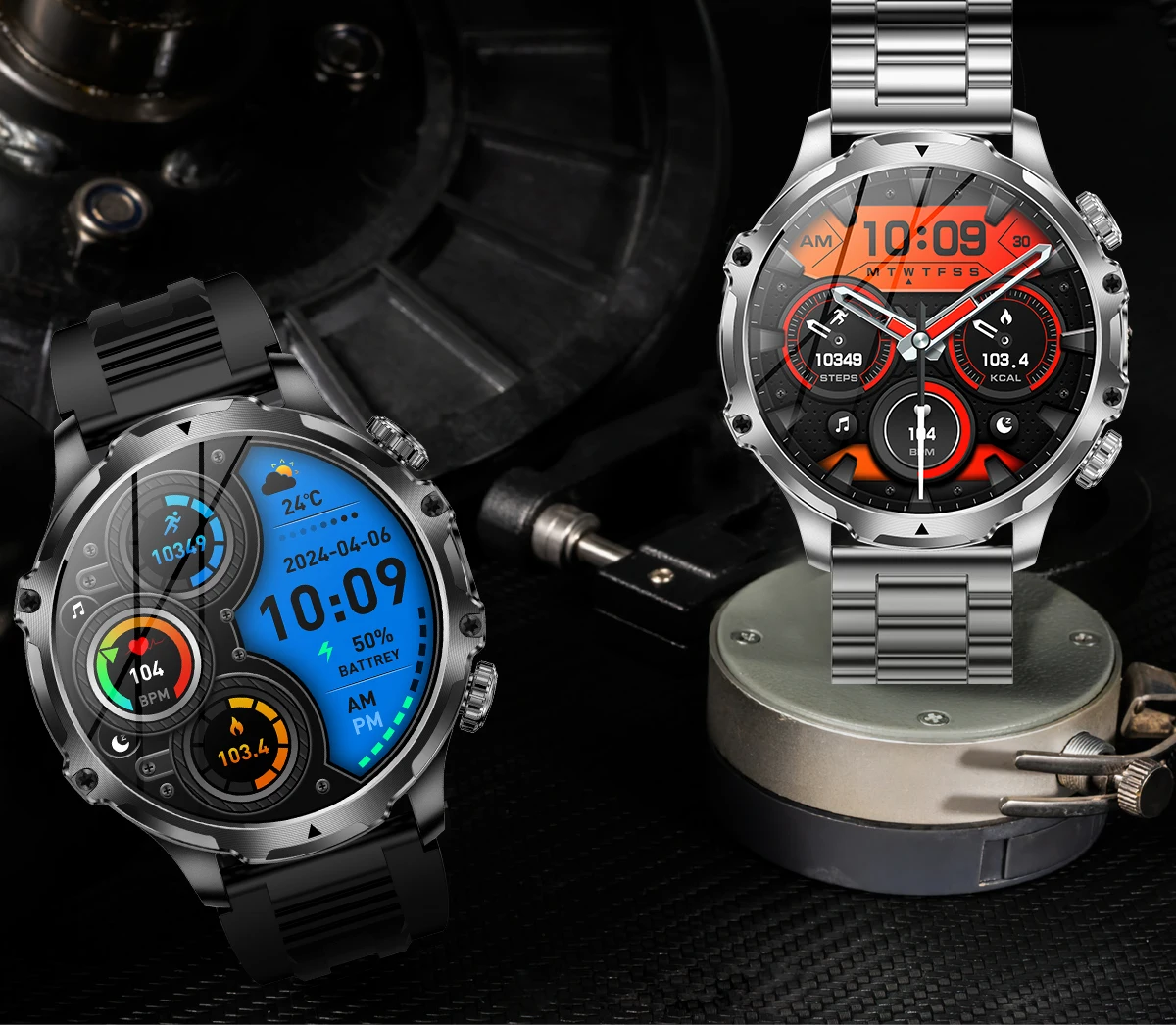 AK75 Tactical Flashlight Smartwatch - Image 2