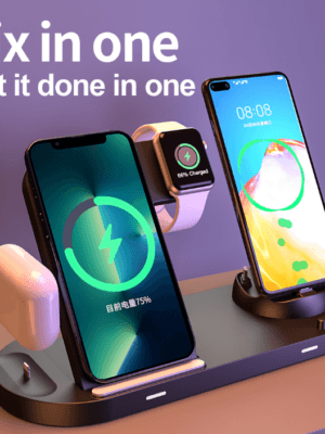 Wireless charger fast charging suitable for iPhone wireless charging watch earphones 3in1 wireless charging